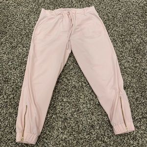 Light Pink Albion Fit jetsetters joggers size XS